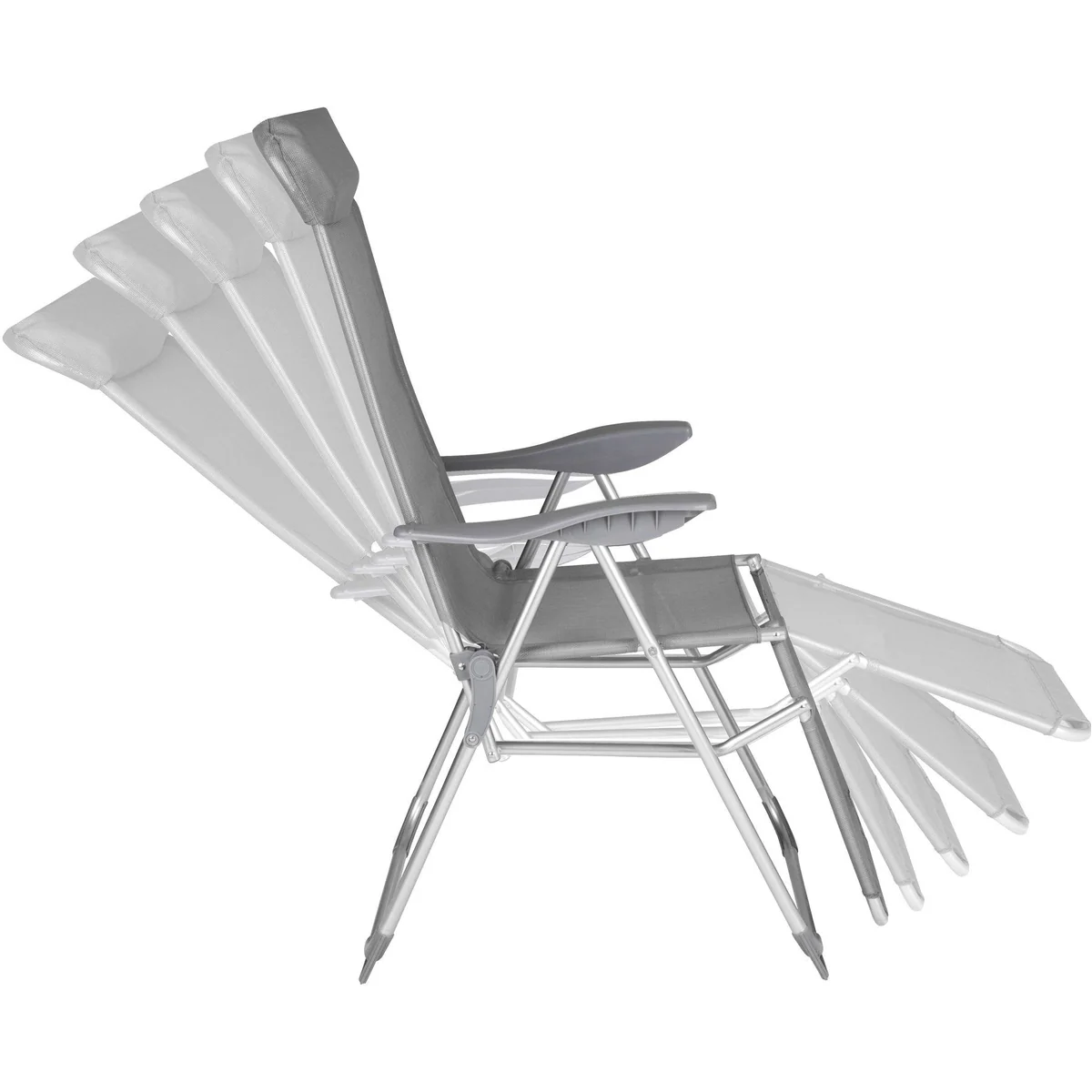 tectake Klappstuhl 2er Set, verstellbare Rückenlehne, leicht & platzsparend 3