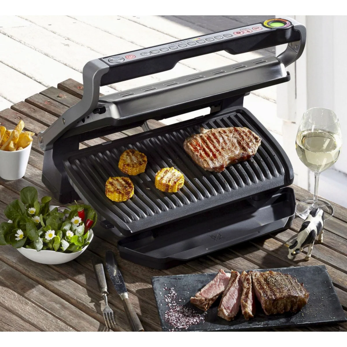 Tefal OptiGrill+ XL GC722D, 2180 W, 9 Garprogramme, große Grillfläche 5
