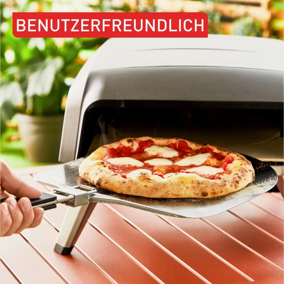 Tefal Pizza Pronto Gaspizzaofen, 360° drehbarer Pizzastein, schnelles Vorheizen bis 400 °C 4