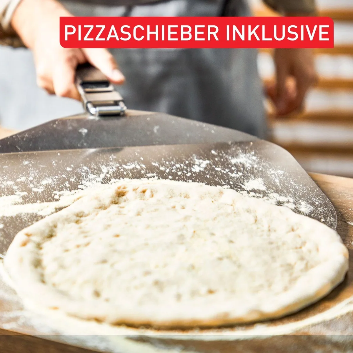 Tefal Pizza Pronto Gaspizzaofen, 360° drehbarer Pizzastein, schnelles Vorheizen bis 400 °C 5