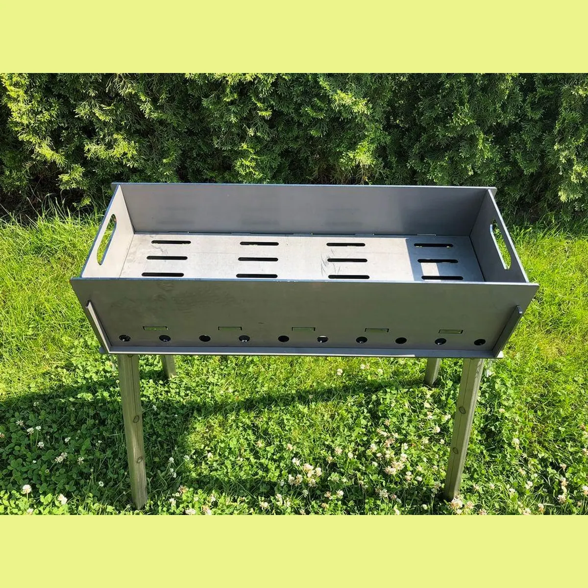 TF-Metalldesign Mangal Grill, 4 mm Stahl, mobil und stabil 2