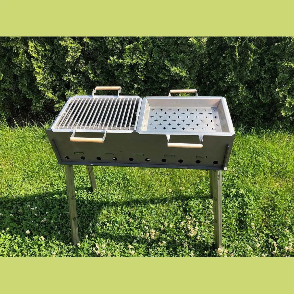 TF-Metalldesign Mangal Grill, 4 mm Stahl, mobil und stabil 3