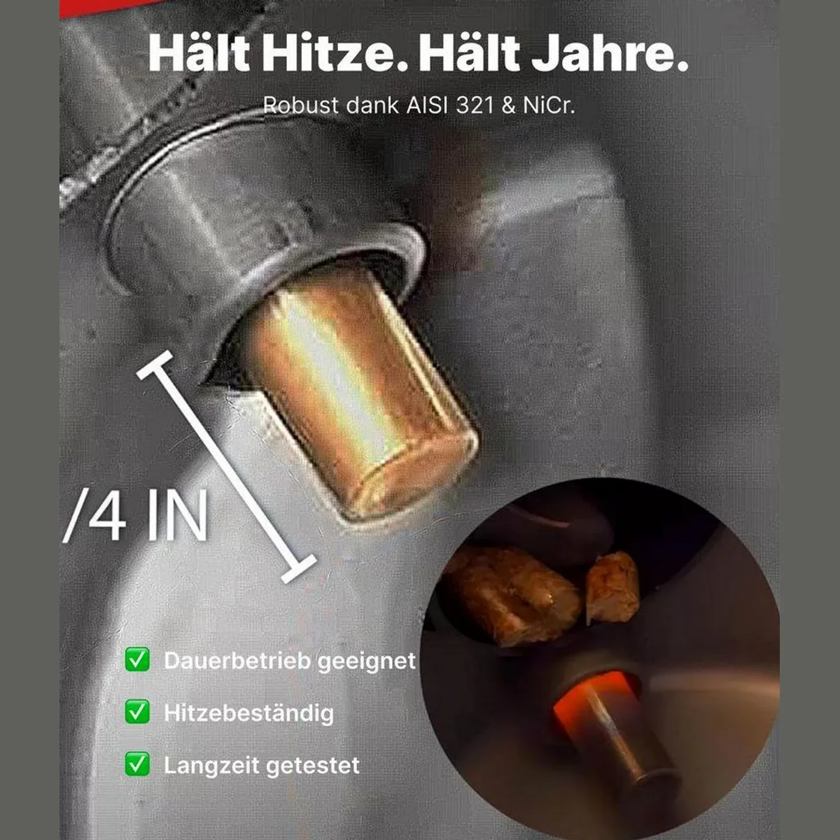 UMBELLA Glühzünder für Pelletofen PR8, passgenau, leistungsstark, langlebig 2