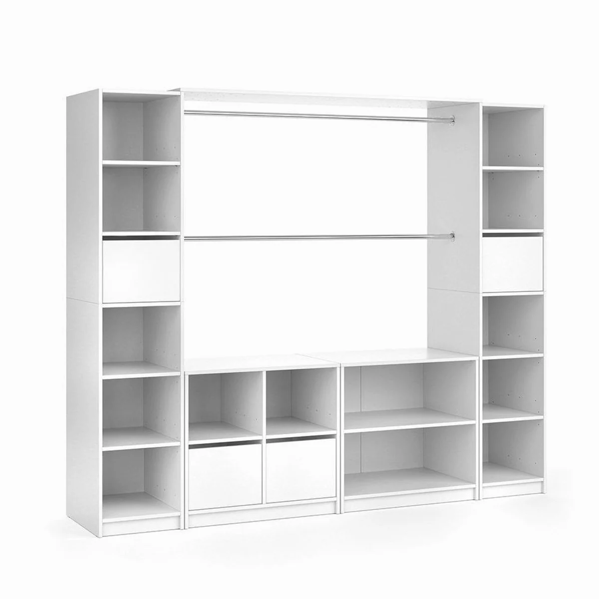 Vicco Visit XXL Kleiderschrank, viel Stauraum, modernes Design, praktische Schubladen 4
