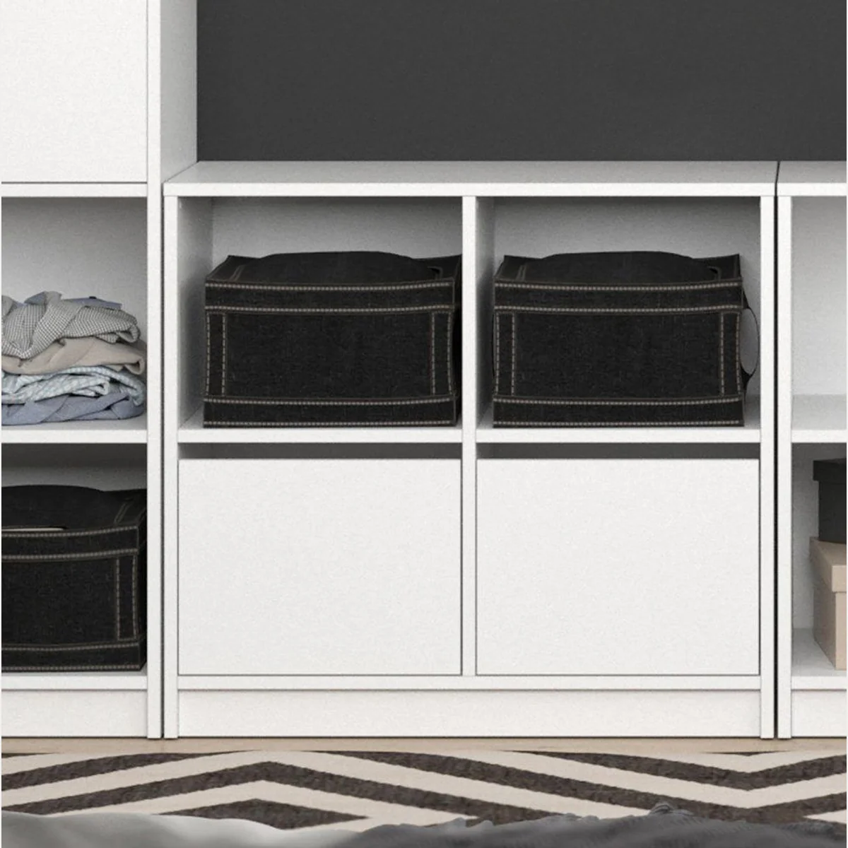 Vicco Visit XXL Kleiderschrank, viel Stauraum, modernes Design, praktische Schubladen 5