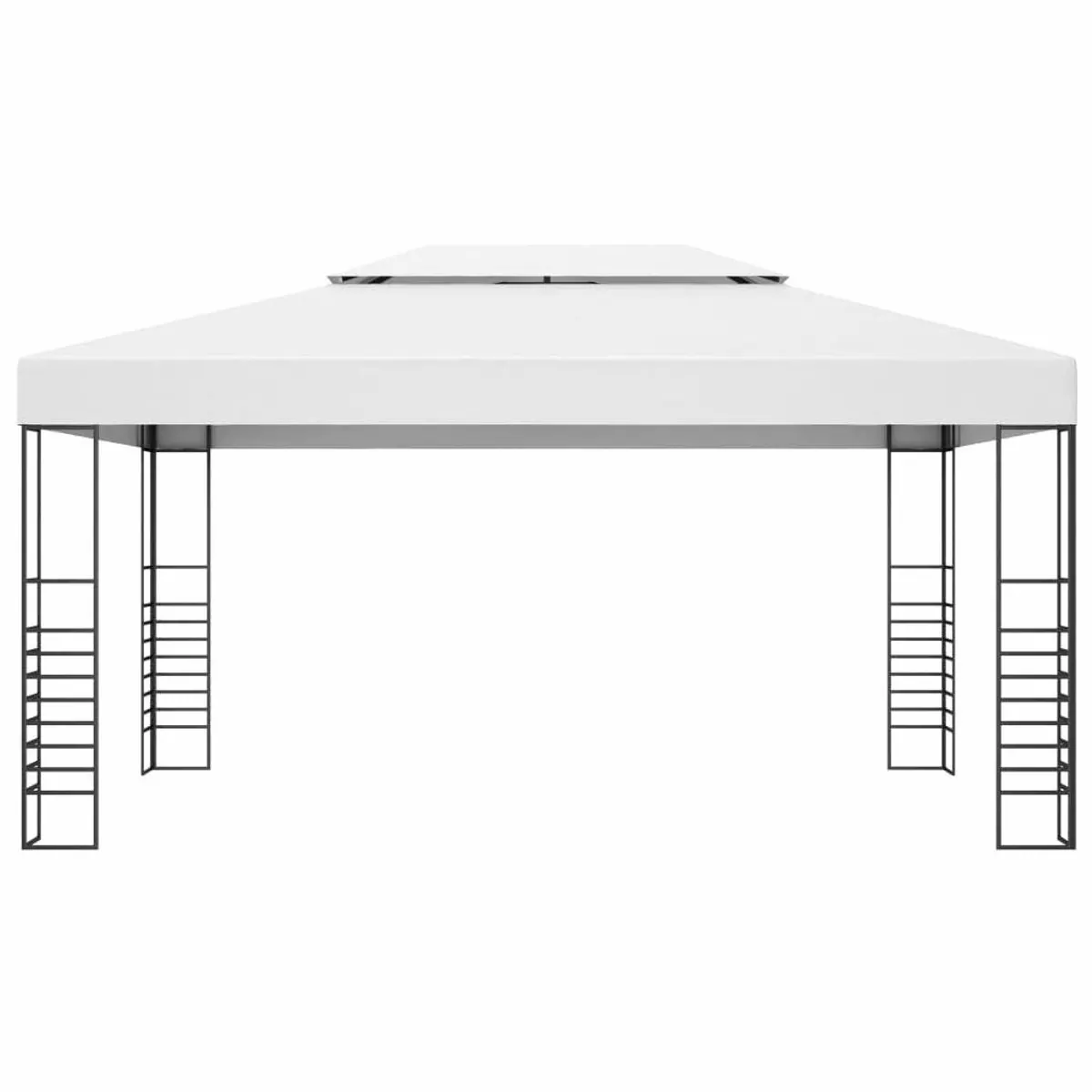 vidaXL Partyzelt Pavillon mit LED-Lichterkette, stabil und wasserfest — 4x3 m, ideal für Feiern 4